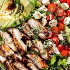 Chicken caprese salad