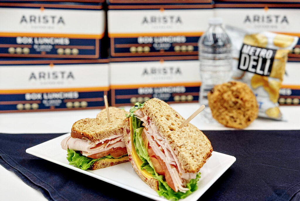 Turkey sandwich box lunch