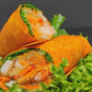 spicy shrimp wrap