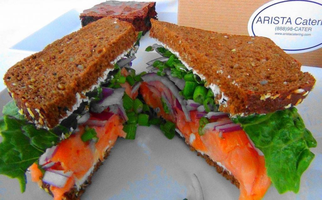 smoked salmon sandwich from box lunches Seattle